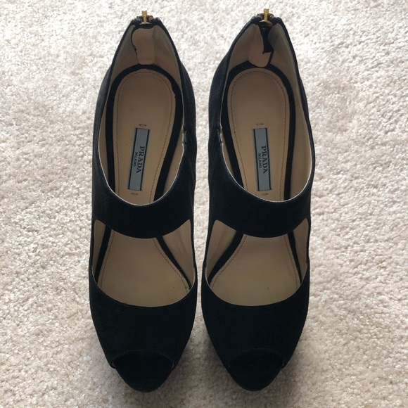 Prada High Heel Open-Toe Booties - Picture 2 of 9